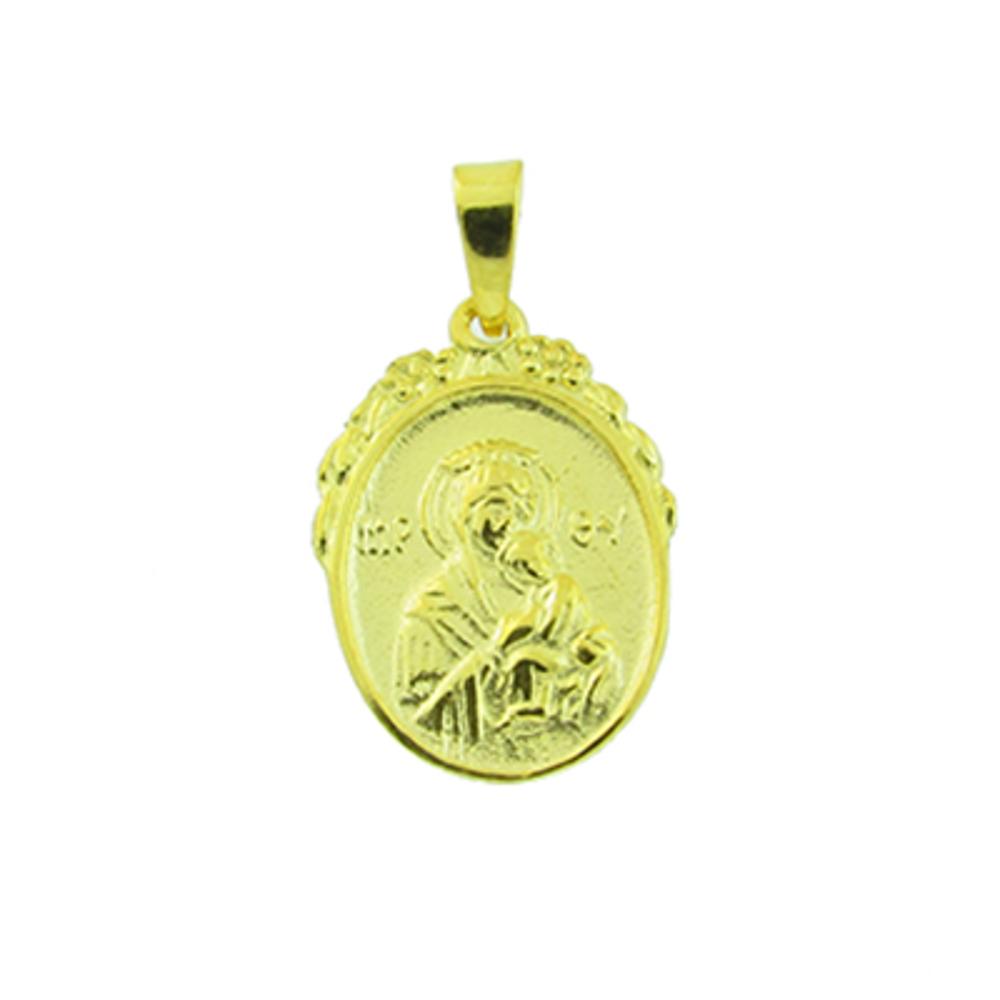 VIRGIN MARY Hand Made SENZIO Collection K9 Yellow Gold 01.476.K9