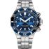 EDOX Delfin The Original Chronograph Blue Dial 43mm Silver Stainless Steel Bracelet 10112-3BUM-BUIN - 0