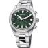 EDOX SkyDiver Chronograph Limited Edition Green Dial 40mm Silver Stainless Steel Bracelet 10116-3-VIDN - 0