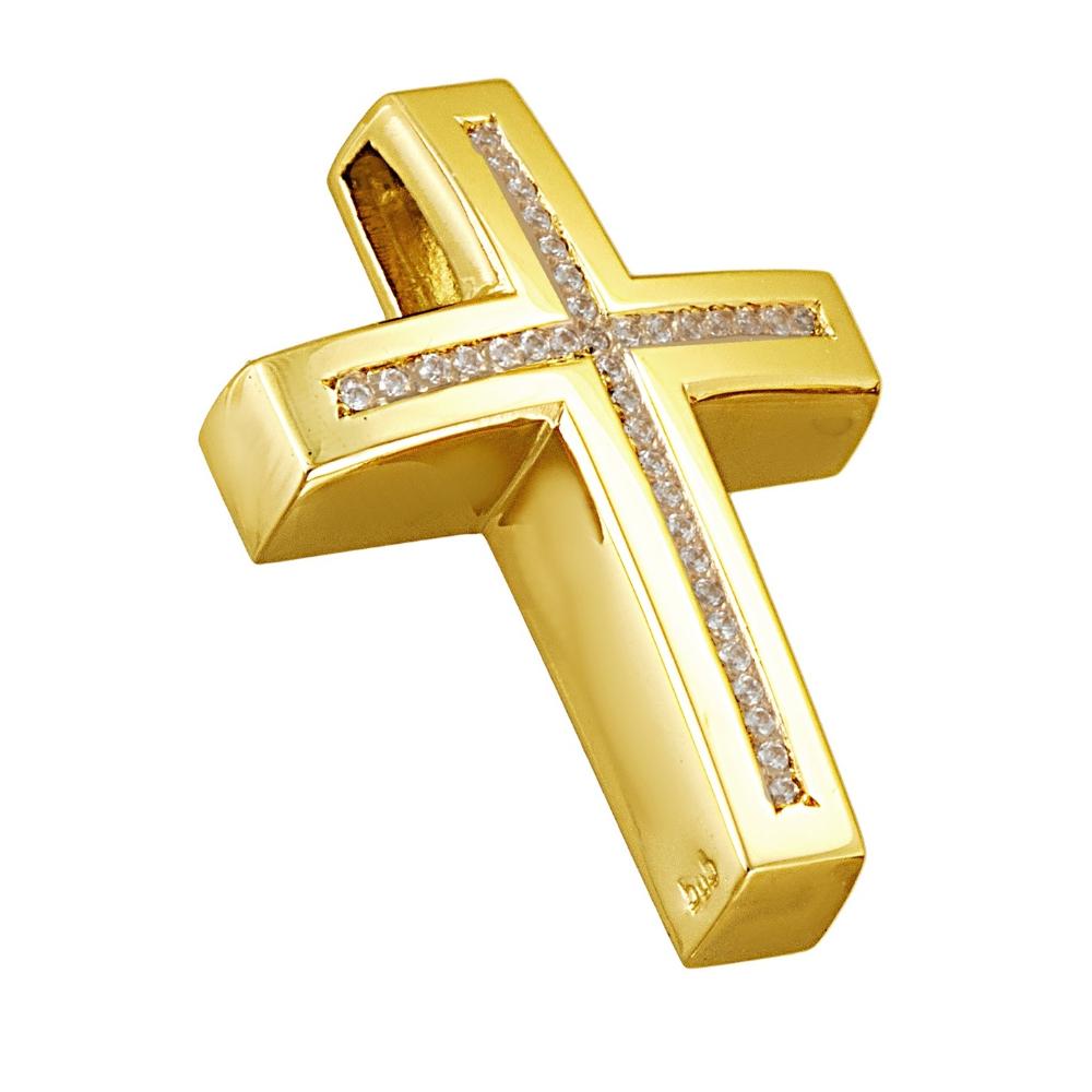 CROSS Women's SENZIO Collection K14 Yellow Gold with Zircon Stones 12183Y.K14