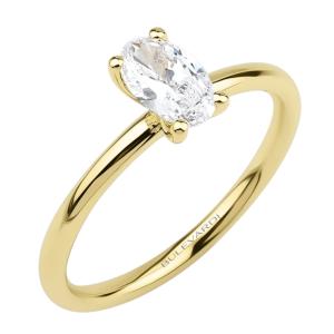 RING Solittaire SENZIO Collection Yellow Gold K18 with 0.50ct. Diamonds BLVD12385Y - 61804