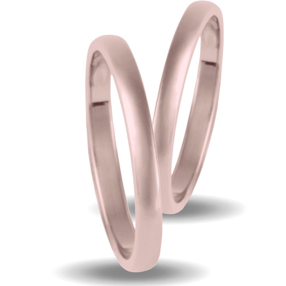 VERES4EVER Collection Wedding Rings Rose Gold V2056