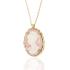 NECKLACE Cameo Handmade K14 Yellow Gold 14040N - 1