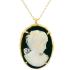 NECKLACE Cameo Handmade K14 Yellow Gold 14100N - 0