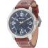 TIMBERLAND Pembrok Three Hands 46mm Silver Stainless Steel Brown Leather Strap 15017JS.03 - 0