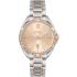 HUGO BOSS Felina Crystals 30mm Two Tone Rose Gold & Silver Stainless Steel Bracelet 1502622 - 0
