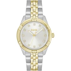 HUGO BOSS Rhea 36mm Silver & Gold Stainless Steel Bracelet 1502700 - 33340