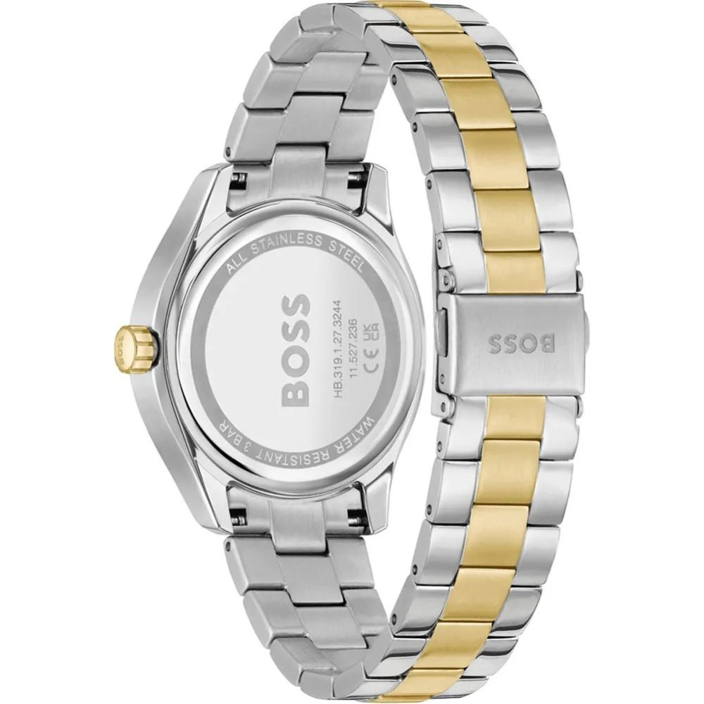 BOSS Lida Multifunction Silver Dial 38mm Two Tone Gold Stainless Steel Bracelet 1502746
