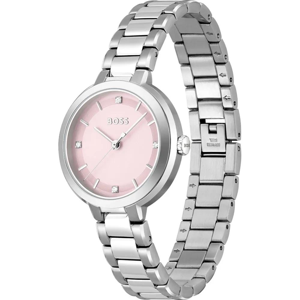 BOSS Sena Lady's Pink Dial 34mm Silver Stainless Steel Bracelet 1502757