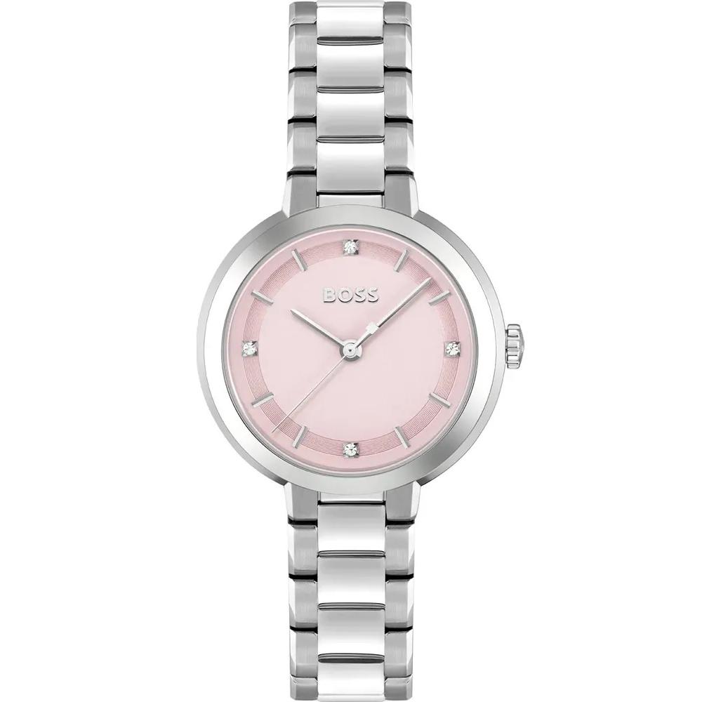 BOSS Sena Lady's Pink Dial 34mm Silver Stainless Steel Bracelet 1502757