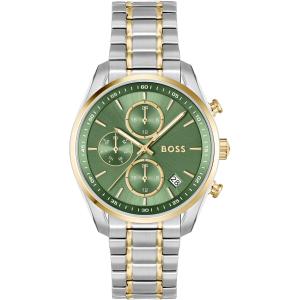 BOSS Grand Tour Multifunction Green Dial 38mm Two Tone Gold Stainless Steel Bracelet 1502766 - 48319