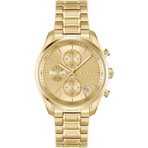 BOSS Grand Tour Multifunction Gold Dial 38mm Gold Stainless Steel Bracelet 1502768 - 48326