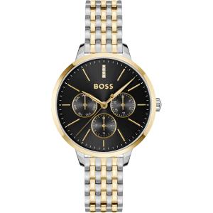 BOSS Symphony Multifunction Black Dial 38mm Two Tone Gold Stainless Steel Bracelet 1502783 - 48358