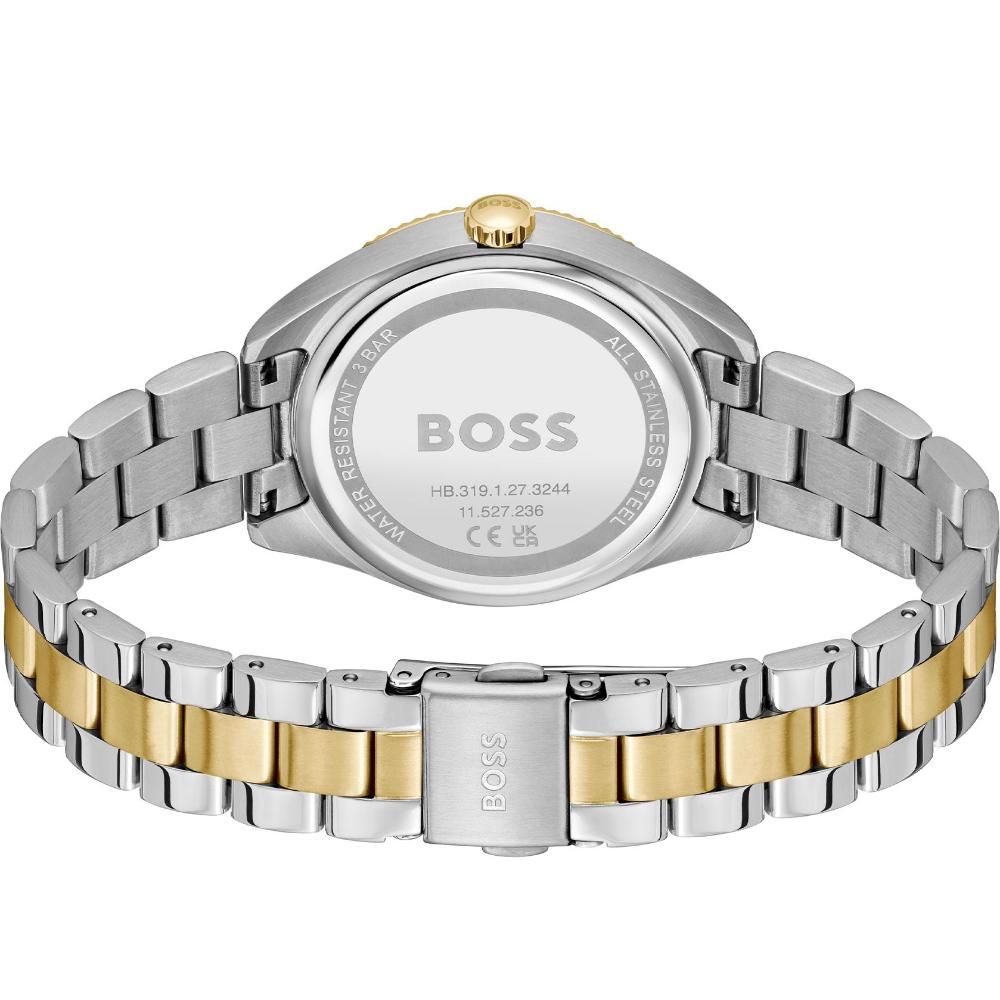 BOSS Sage Multifunction Silver Dial 34mm Two Tone Gold Stainless Steel Bracelet 1502804