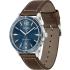 HUGO BOSS Drifter Three Hands 42mm Silver Stainless Steel Brown Leather Strap 1513899-1