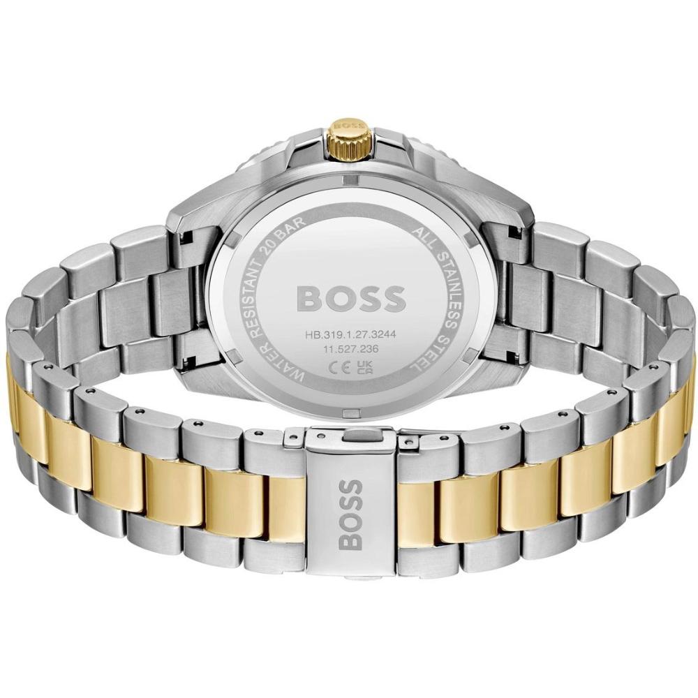 HUGO BOSS Ace Sport Performance 43mm Silver & Gold Stainless Steel Bracelet 1514011