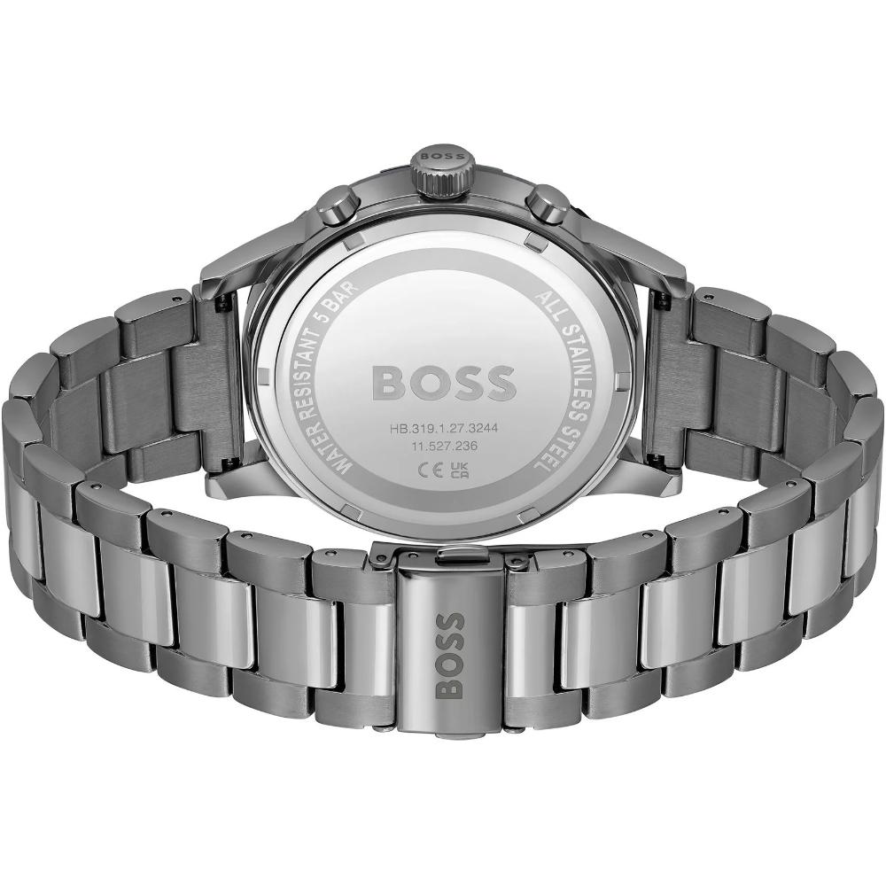 HUGO BOSS Solgrade Solar Chronograph 44mm Grey Stainless Steel Bracelet 1514034