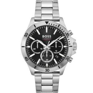 BOSS Troper Chronograph Black Dial 45mm Silver Stainless Steel Bracelet 1514057 - 33360