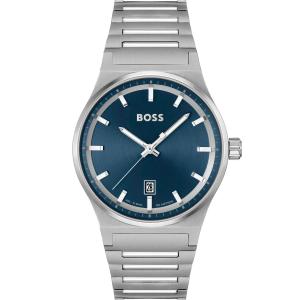 BOSS Candor Blue Dial 41mm Silver Stainless Steel Bracelet 1514076 - 41227