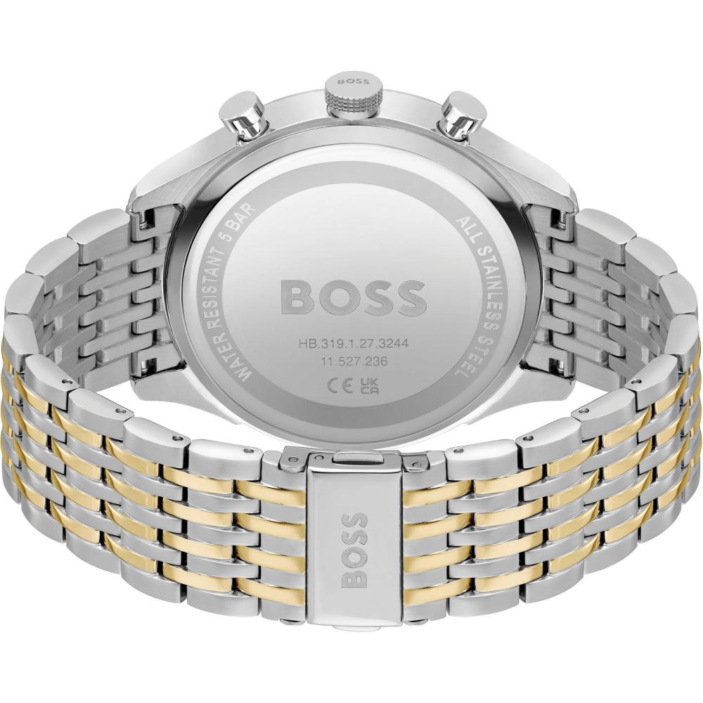 BOSS Gregor Chronograph Green Dial 45mm Two Tone Silver & Gold Stainless Steel Bracelet 1514081