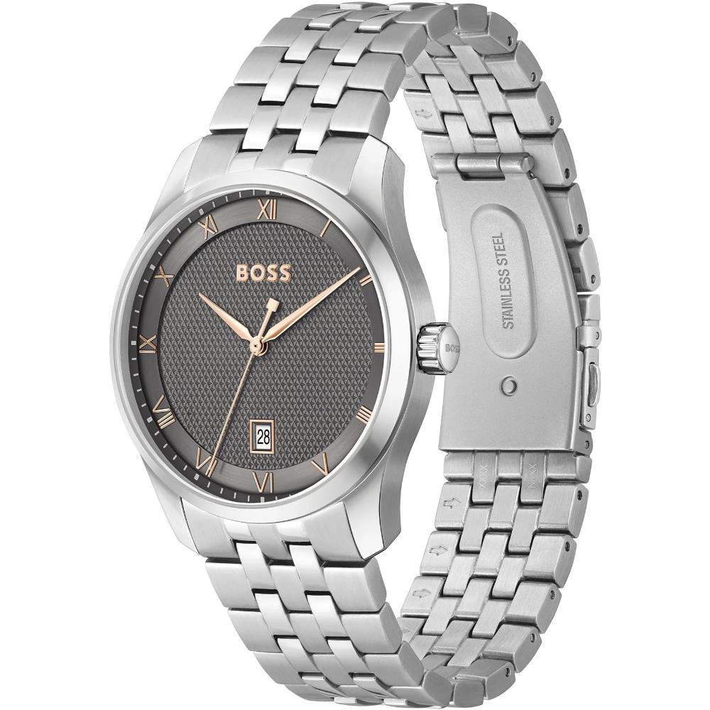 BOSS Principle Gray Dial 41mm Silver Stainless Steel Bracelet 1514116