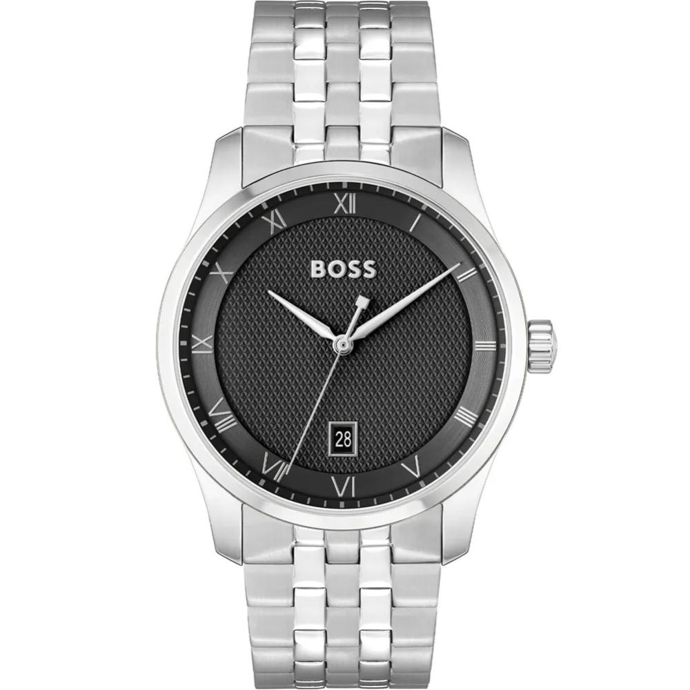 BOSS Principle Black Dial 41mm Silver Stainless Steel Bracelet 1514123