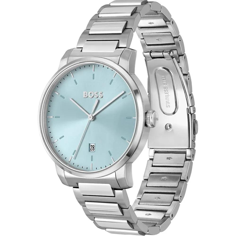 BOSS Dean Light Blue Dial 41mm Silver Stainless Steel Bracelet 1514132