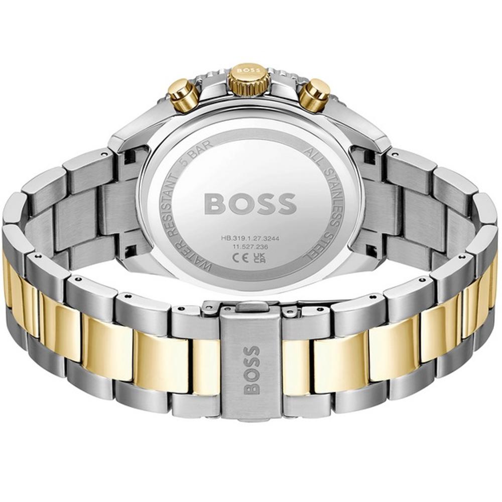 BOSS Sport Runner Lux Chronograph Grey Dial 43mm Two Tone Gold Stainless Steel Bracelet 1514144 - 3