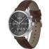 BOSS Avery Chronograph Grey Dial 42mm Silver Stainless Steel Brown Leather Strap 1514155 - 1