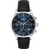 BOSS Avery Chronograph Black Dial 42mm Silver Stainless Steel Black Leather Strap 1514156 - 0