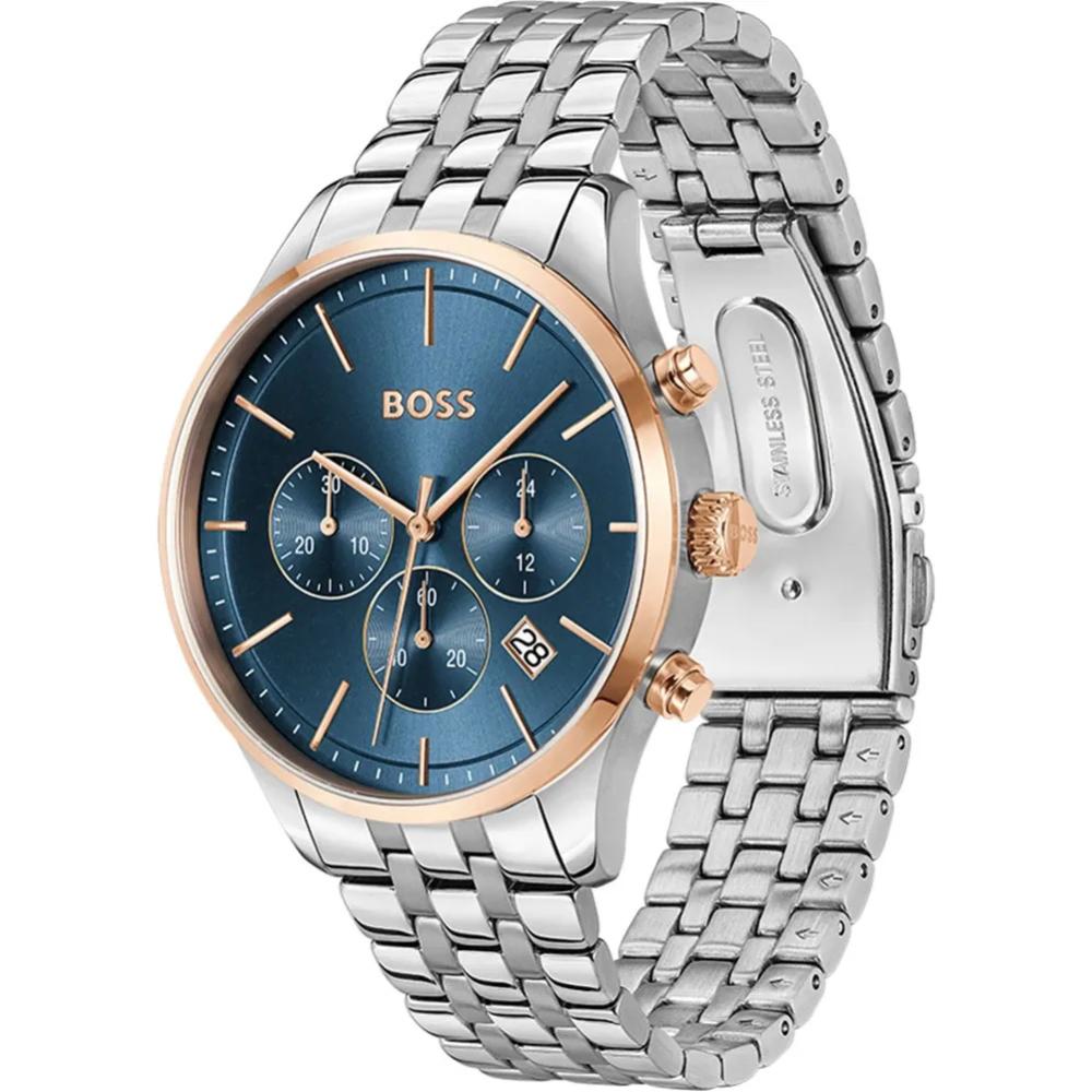 BOSS Avery Chronograph Blue Dial 42mm Silver Stainless Steel Bracelet 1514158