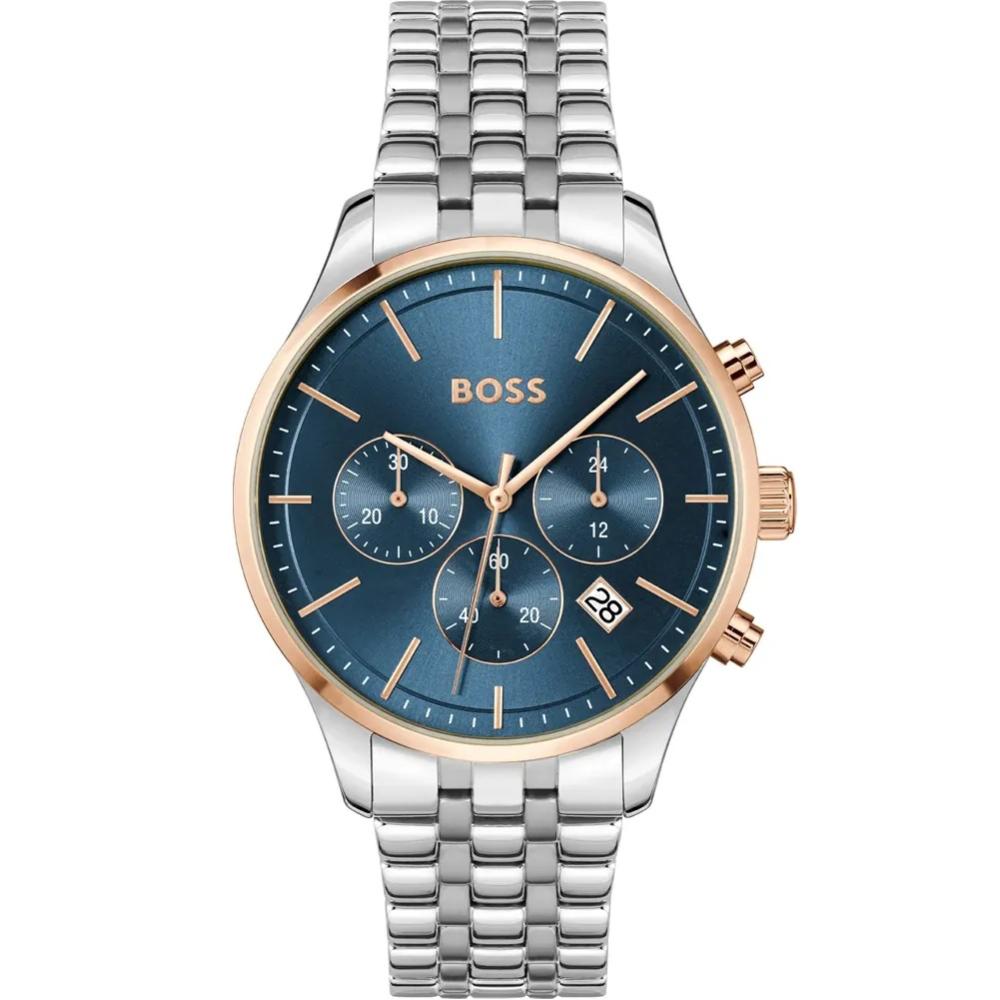 BOSS Avery Chronograph Blue Dial 42mm Silver Stainless Steel Bracelet 1514158