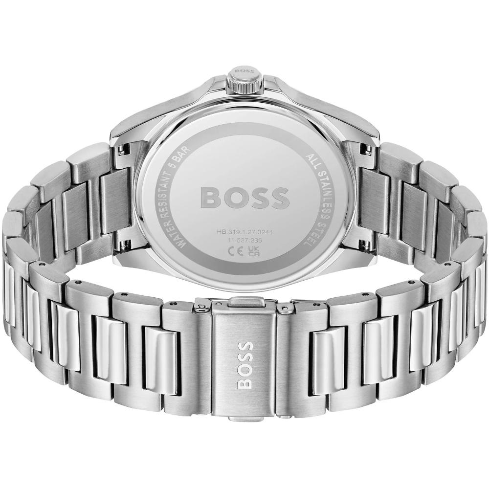 BOSS Strike Black Dial 41mm Silver Stainless Steel Bracelet 1514170