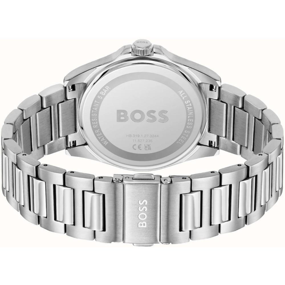 BOSS Strike LIght Blue Dial 41mm Silver Stainless Steel Bracelet 1514171