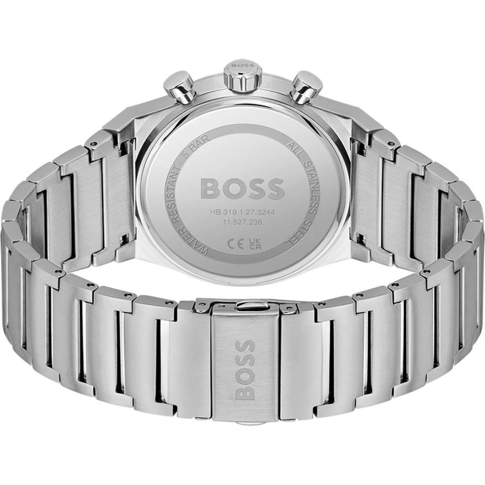 BOSS Candor Chronograph Green Dial 41mm Silver Stainless Steel Bracelet 1514220