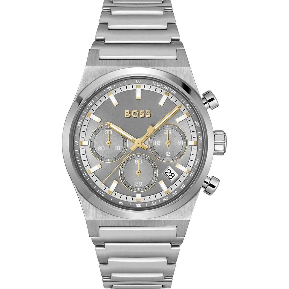 BOSS Candor Chronograph Gray Dial 41mm Silver Stainless Steel Bracelet 1514221