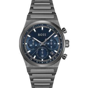 BOSS Candor Chronograph Blue Dial 41mm Black Stainless Steel Bracelet 1514223 - 55579