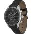 BOSS Grand Prix Chronograph Black Dial 44mm Silver Stainless Steel Black Leather Strap 1514224 - 1