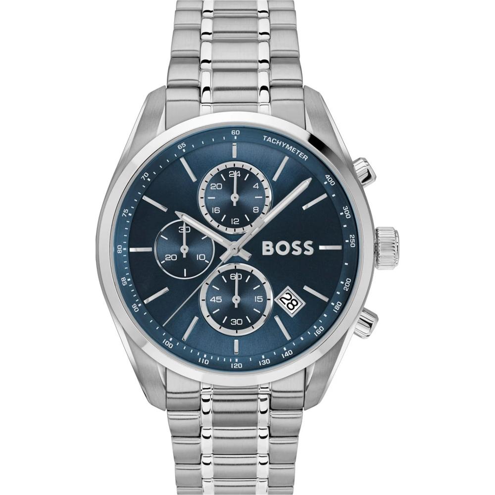 BOSS Grand Prix Chronograph Blue Dial 44mm Silver Stainless Steel Bracelet 1514226