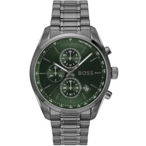 BOSS Grand Prix Chronograph Green Dial 44mm Grey Stainless Steel Bracelet 1514228 - 58803
