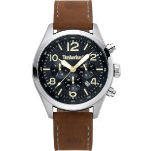 TIMBERLAND Ashmont Multifunction 46mm Silver Stainless Steel Brown Leather Strap 15249JS.02 - 3727