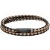 BOSS Jewelry For Him Bracelet Black Stainless Steel with Black & Beige Leather 1580495M - 0