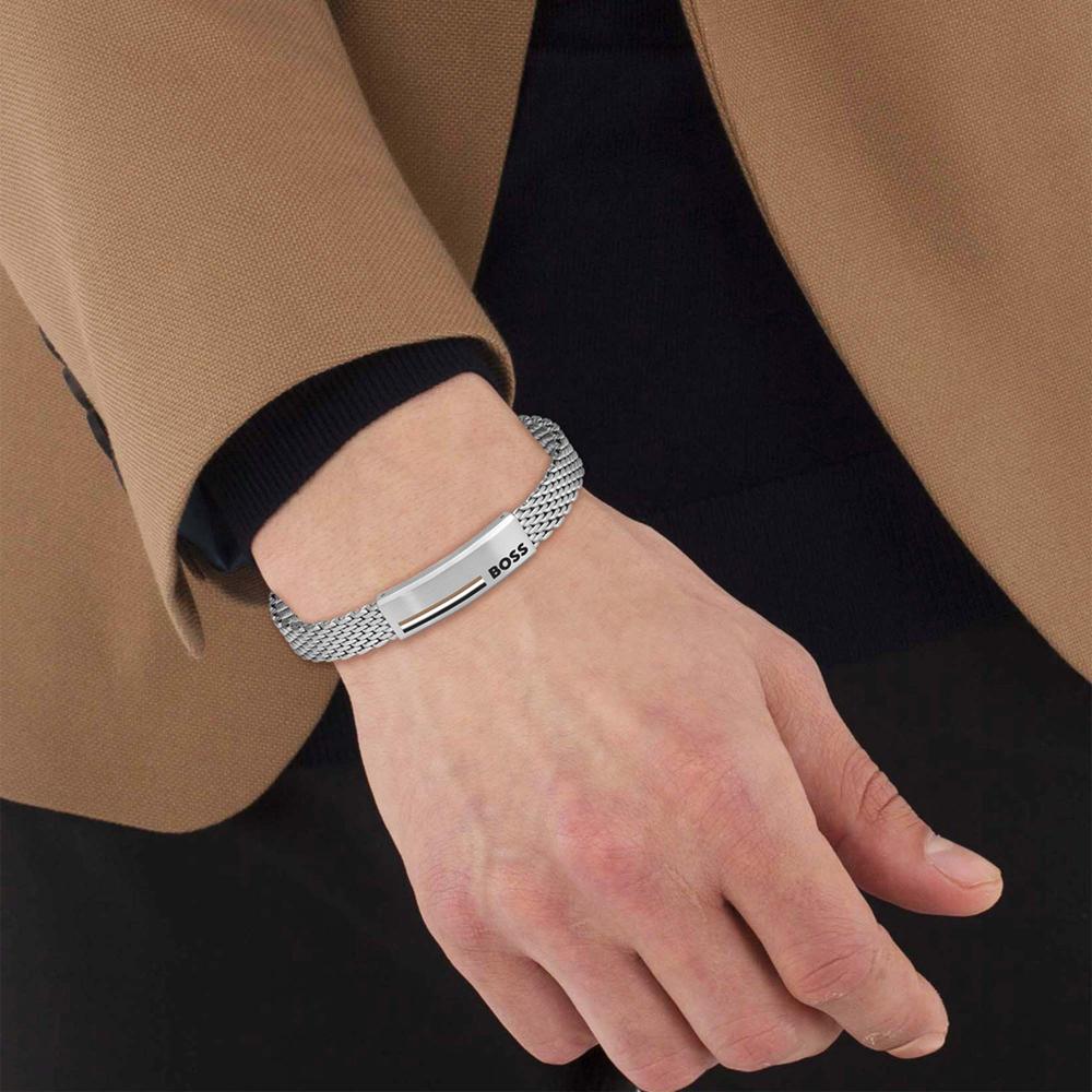 BOSS Jewelry Alen Bracelet Silver Stainless Steel 1580611