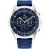 TOMMY HILFIGER Luca Multifunction 50mm Silver Stainless Steel Blue Rubber Strap 1710489 - 0