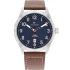 TOMMY HILFIGER Forrest 43mm Silver Stainless Steel Brown Leather Strap 1710559 - 0