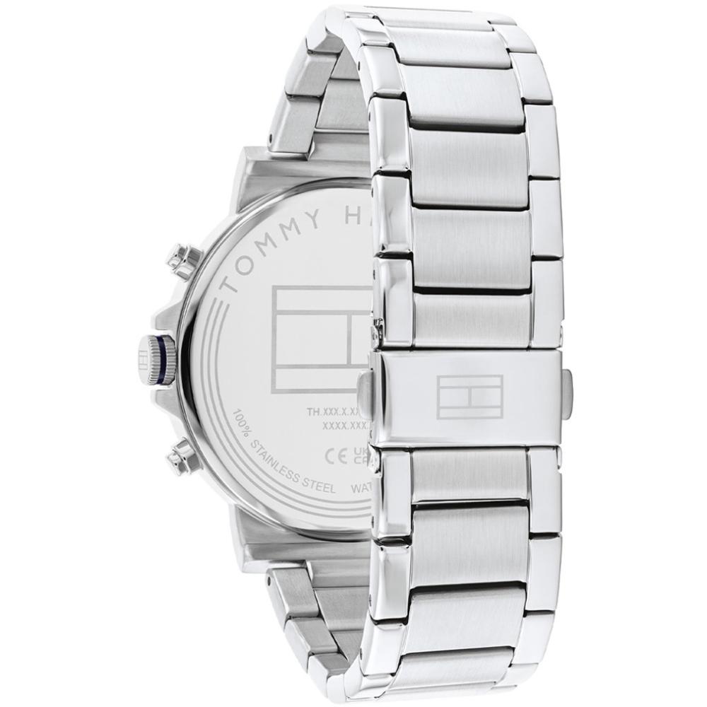 TOMMY HILFIGER Tyson Multifunction Blue Dial 44mm Silver Stainless Steel Bracelet 1710588