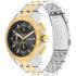 TOMMY HILFIGER Walker Multifunction Black Dial 44mm Two Tone Gold Stainless Steel Bracelet 1710621 - 1