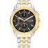 TOMMY HILFIGER Walker Multifunction Black Dial 44mm Two Tone Gold Stainless Steel Bracelet 1710621 - 0