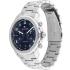 TOMMY HILFIGER Wesley Dual Time Blue Dial 42mm Silver Stainless Steel Bracelet 1710626 - 1