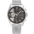 TOMMY HILFIGER Baker Multifunction Grey Dial 44mm Silver Stainless Steel Mesh Bracelet 1710646 - 0